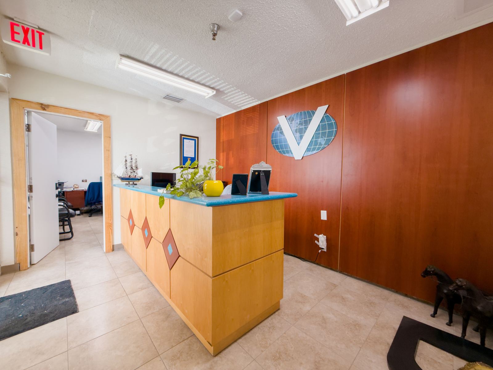 Reception area